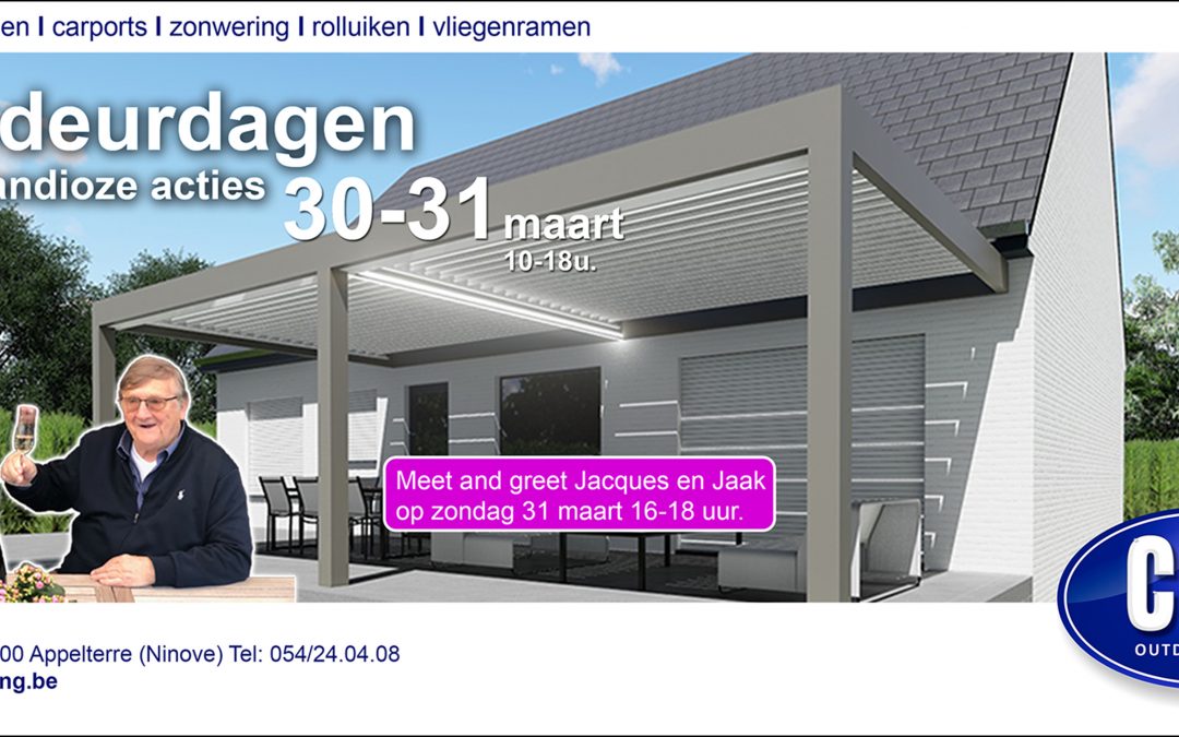 Opendeurdagen 30 en 31 maart 2019